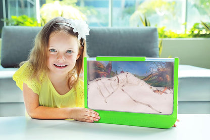 Uncle Milton | Giant Ant Farm | Extra Large Viewing Area with Ant Picnic Scene, Classroom Toy, Classic Kids Educational Toy for Boys and Girls Aged 6+ | Basic Fun 00056, Grün