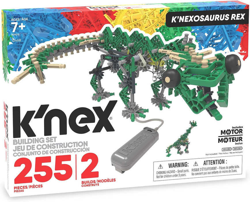 K'NEX Classics 255 Pc/ 2 Modello - K'Nexosaurus Rex Building Set (Motorizzato