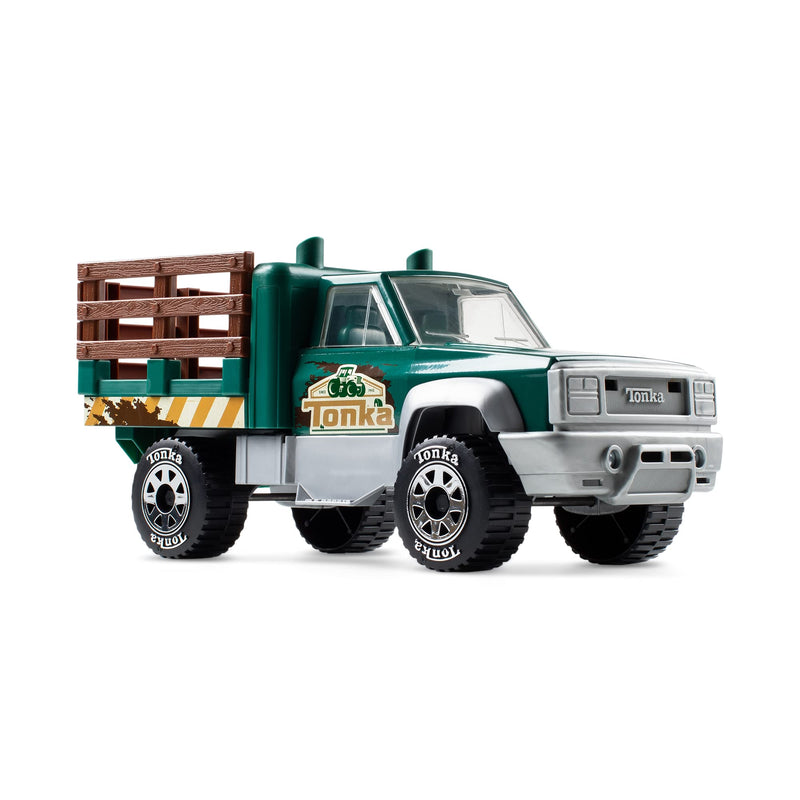 Tonka Steel Classics | Farm Truck | Kids Construction Gift Toys for Boys Girls, Building Construction for Creative Play STEM Development, Suitable for Kids Ages 3+ | Basic Fun 06277 FFP