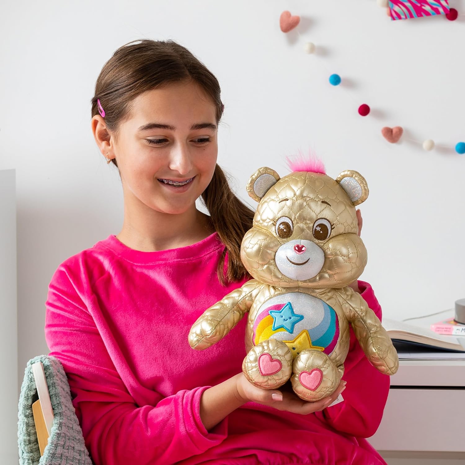Care Bears Dare To Care Gold Quilted Bear
