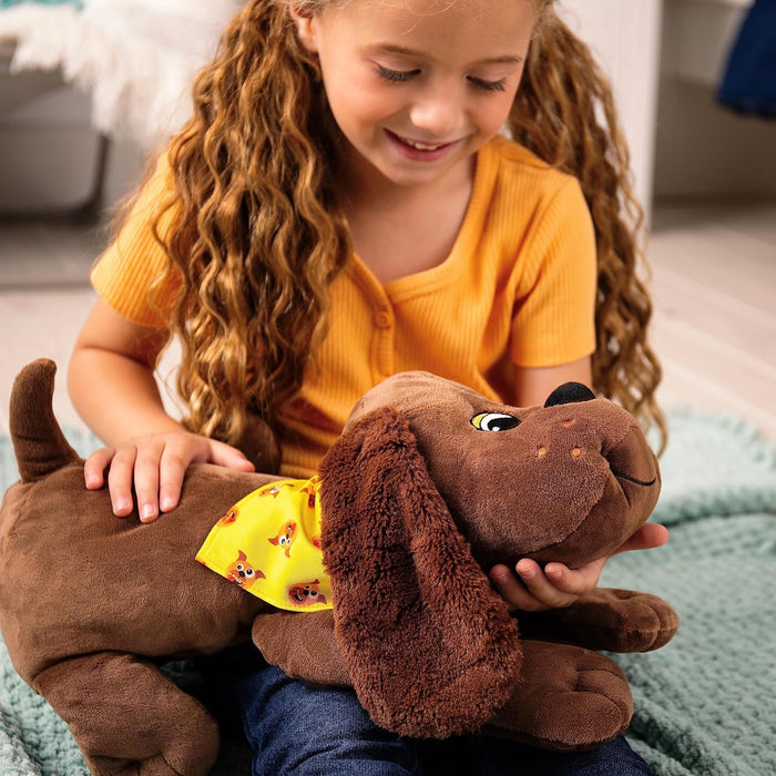Pound Puppies , Brown / Zany Puppy Plush , Puppy Toy, Soft Toy Dog for Children, Puppy Toys for Girls and Boys, 43cm Dog Plush for Kids Ages 3+ , Basic Fun 38211