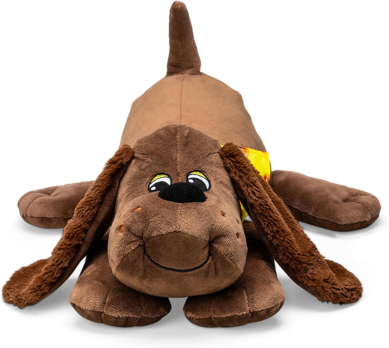 Pound Puppies , Brown / Zany Puppy Plush , Puppy Toy, Soft Toy Dog for Children, Puppy Toys for Girls and Boys, 43cm Dog Plush for Kids Ages 3+ , Basic Fun 38211