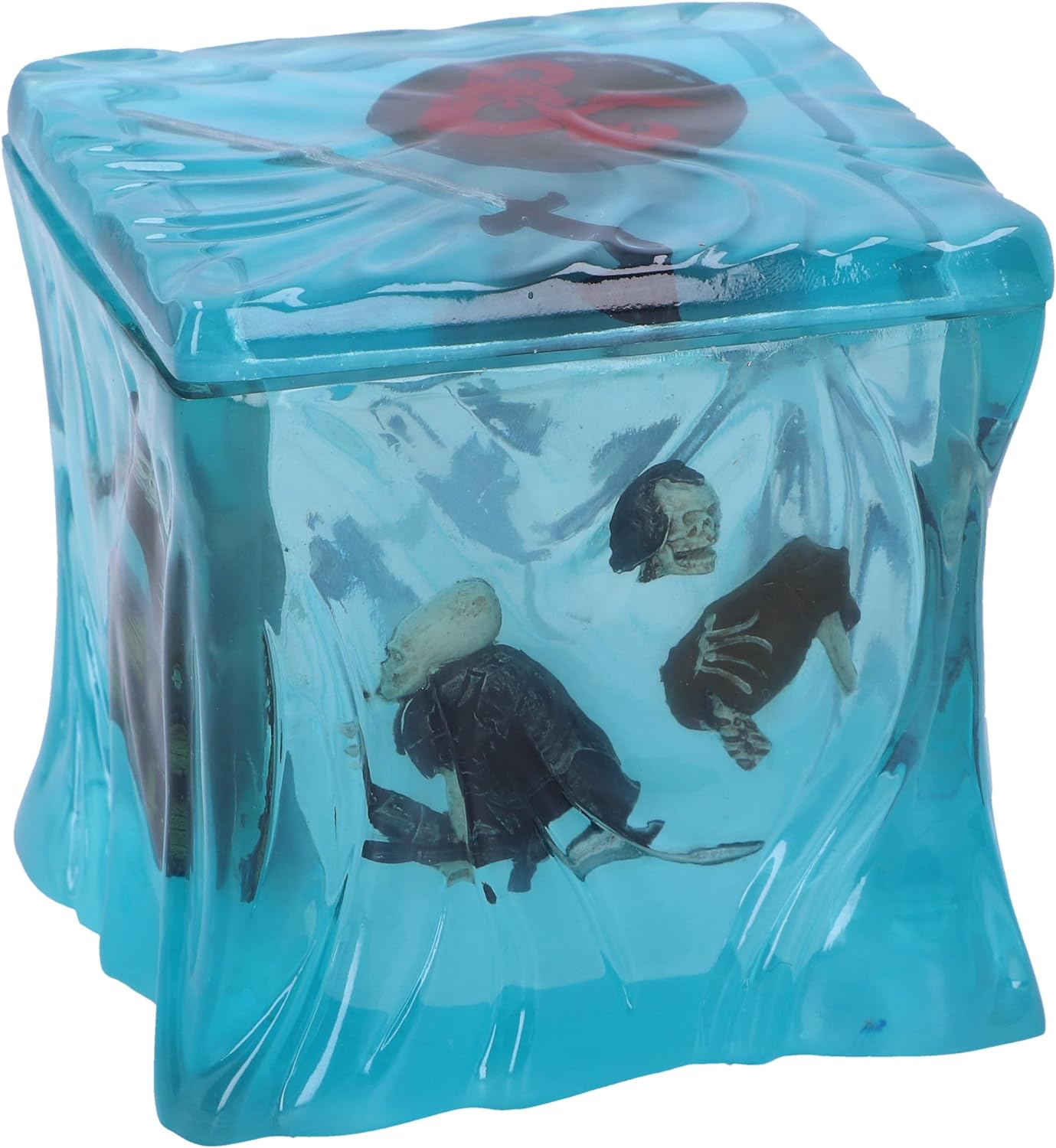 Nemesis Now Dungeons & Dragons Gelatinous Cube Dice Box 11cm, Resin, Blue, Officially Licensed D&D Merchandise, Translucent Gelatinous Cube Monster Box, Cast in the Finest Resin, Expertly Hand-Painted