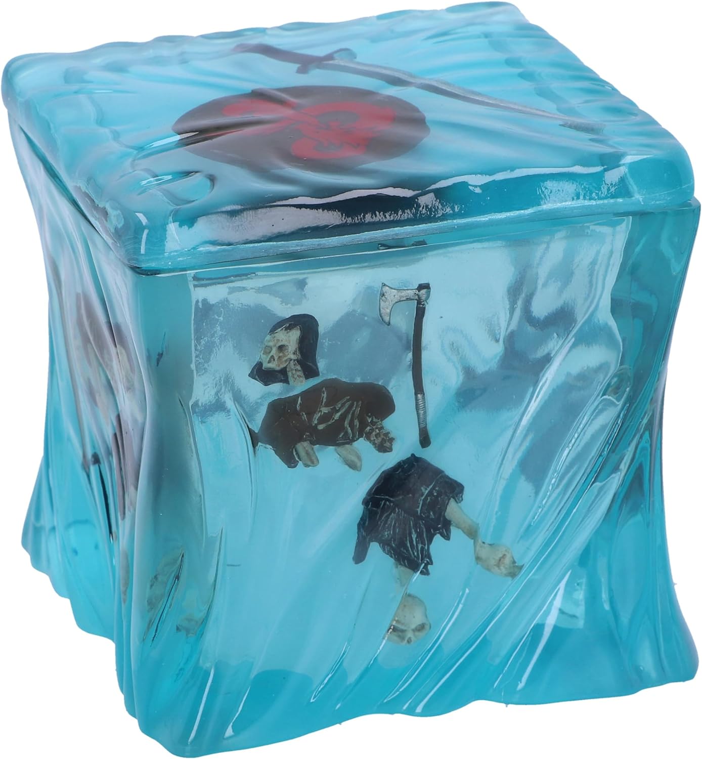 Nemesis Now Dungeons & Dragons Gelatinous Cube Dice Box 11cm, Resin, Blue, Officially Licensed D&D Merchandise, Translucent Gelatinous Cube Monster Box, Cast in the Finest Resin, Expertly Hand-Painted