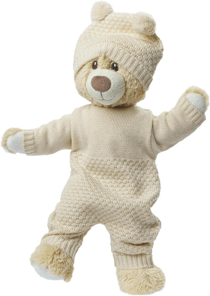 Heless 1480-Ropa 100% algodón orgánico, Pelele de Punto Crudo para muñecas y Peluches Talla 28-35 cm, Color Beige (1480