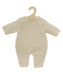 Heless 1480-Ropa 100% algodón orgánico, Pelele de Punto Crudo para muñecas y Peluches Talla 28-35 cm, Color Beige (1480