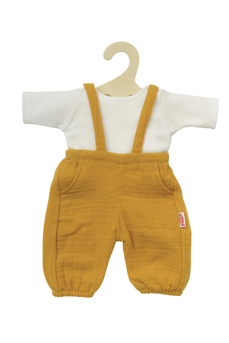 Heless Tuinbroek met t-shirt okergeel (35-45cm)