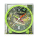 Depesche 12691 World Children's Alarm Green with Dino Motif, Silent Clock with Light Function, Battery Included, Multicoloured