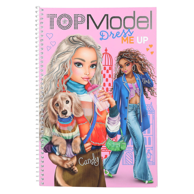 Depesche 12724 TOPModel Dress Me Up - stickerboek met 21 pagina's om chique outfits te creëren, kleurboek met 7 stickervellen