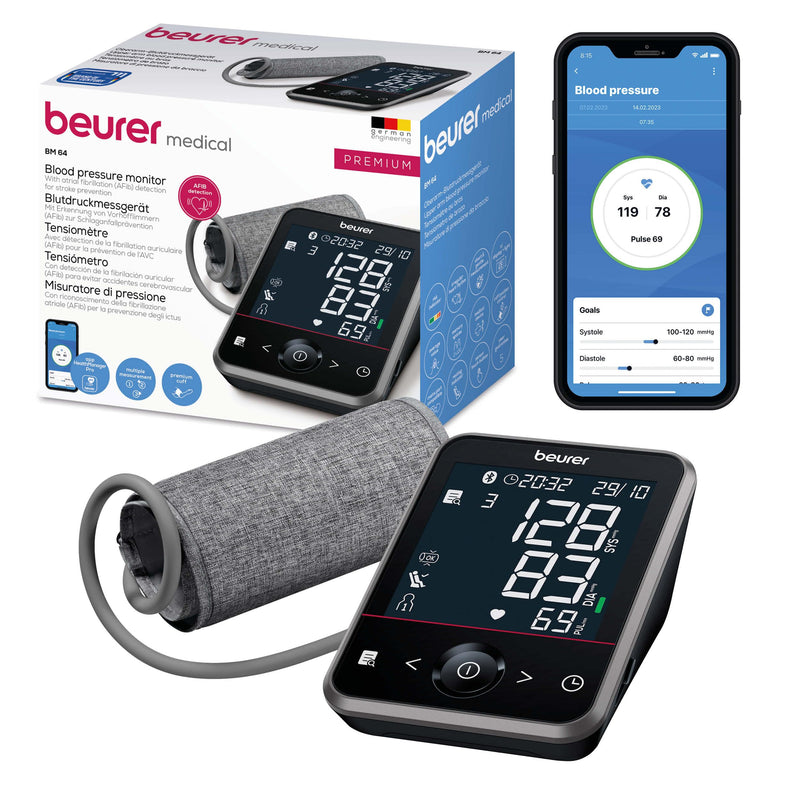 Beurer - Bm 64 Fully Automatic Blood Pressure And Heart Rate Monitor - 5 Years Warranty