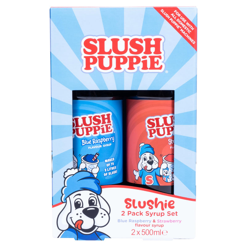 Slush Puppie Orig 2Pk Syrup Set-Blurberry&Stwberry