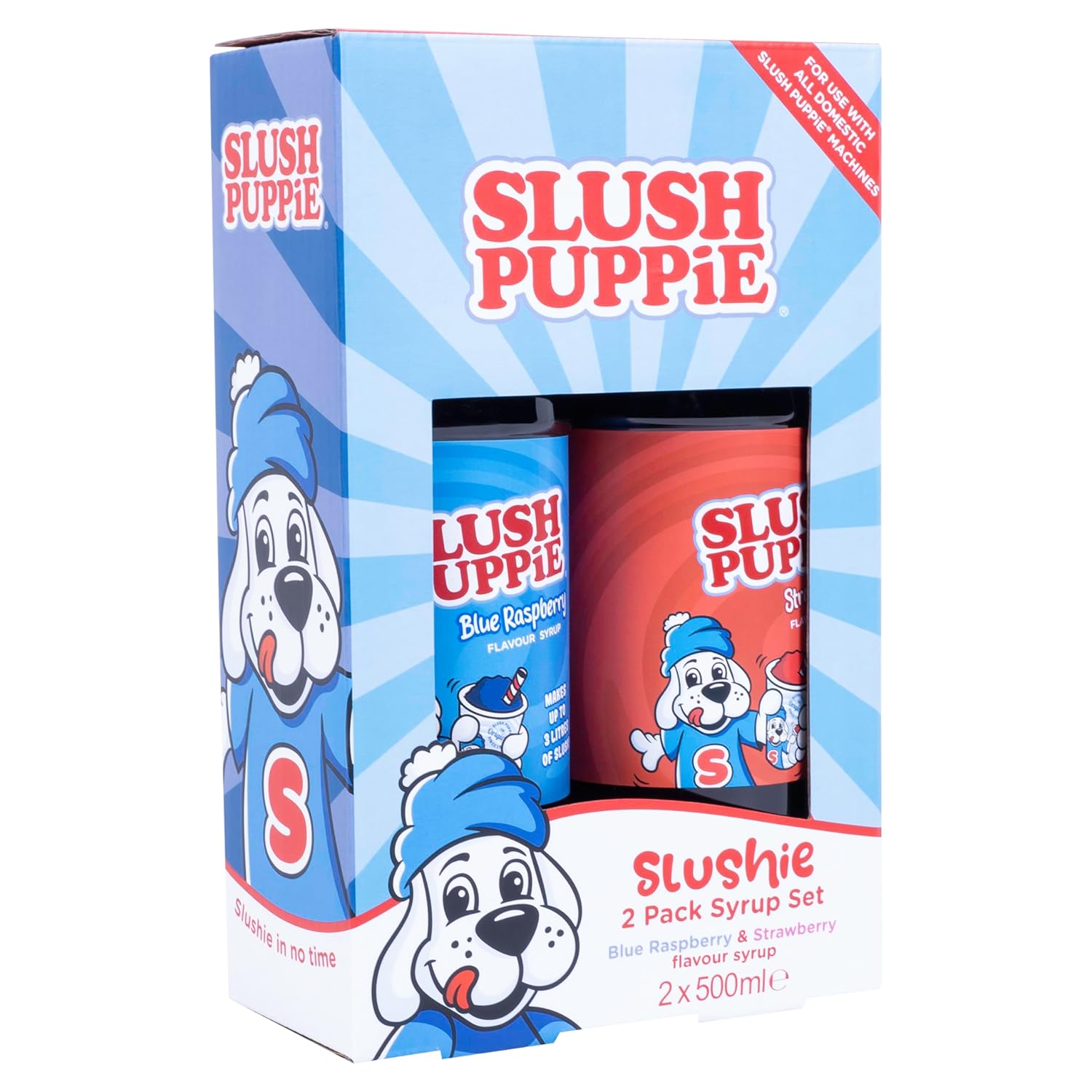 Slush Puppie Orig 2Pk Syrup Set-Blurberry&Stwberry