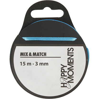 Satinband B 3 Mm 15 M Hellblau