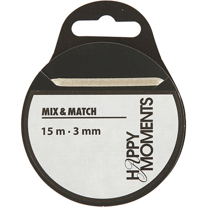 Satinband B 3 Mm 15 M Creme