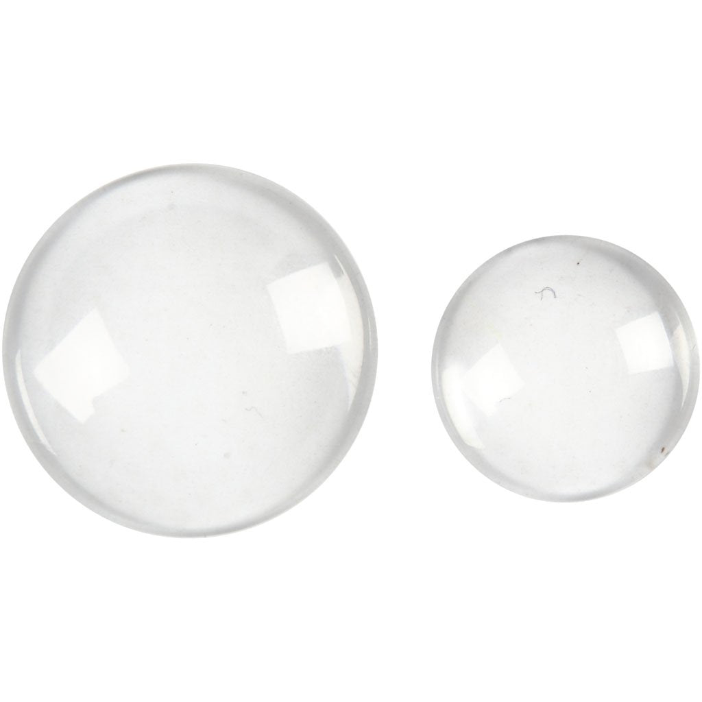 Cabochons D 18+25mm 8asstd