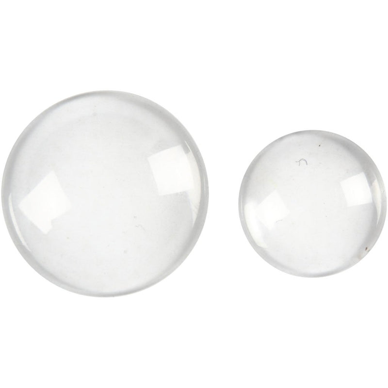 Cabochons D 18+25mm 8asstd