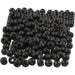 Perlas de madera, D: 5 mm, negro, 6 g, aprox. 180 unidades