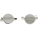 Brooch Backs, D: 20 mm, silver-plated, SP, 5 pcs