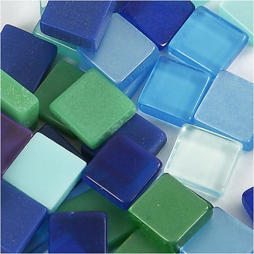 Mini-mosaik Gr??e 5x5 Mm St?rke: 2 Mm 25 G Harmonie In Blau-gr?n