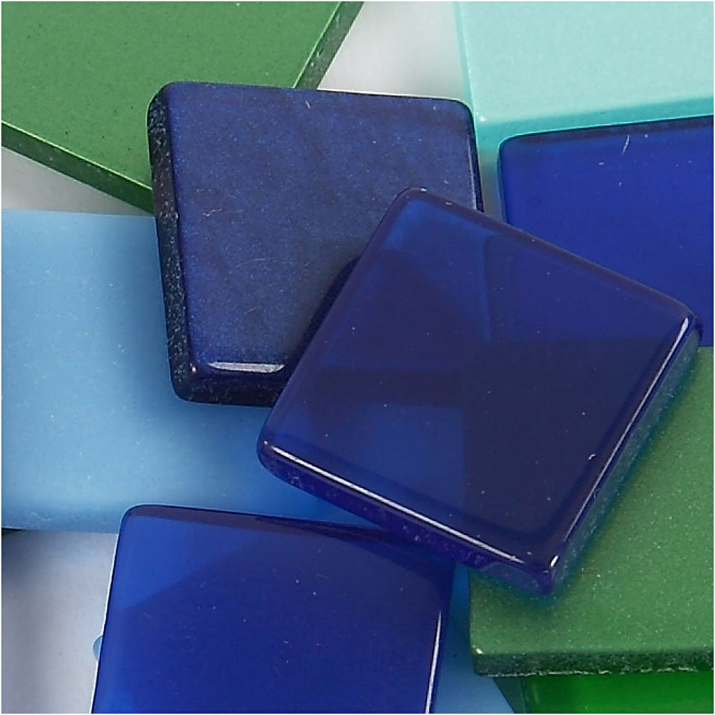 Mini-mosaik Gr??e 10x10 Mm St?rke: 2 Mm 25 G Harmonie In Blau-gr?n