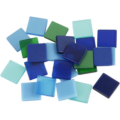 Mini-mosaik Gr??e 10x10 Mm St?rke: 2 Mm 25 G Harmonie In Blau-gr?n