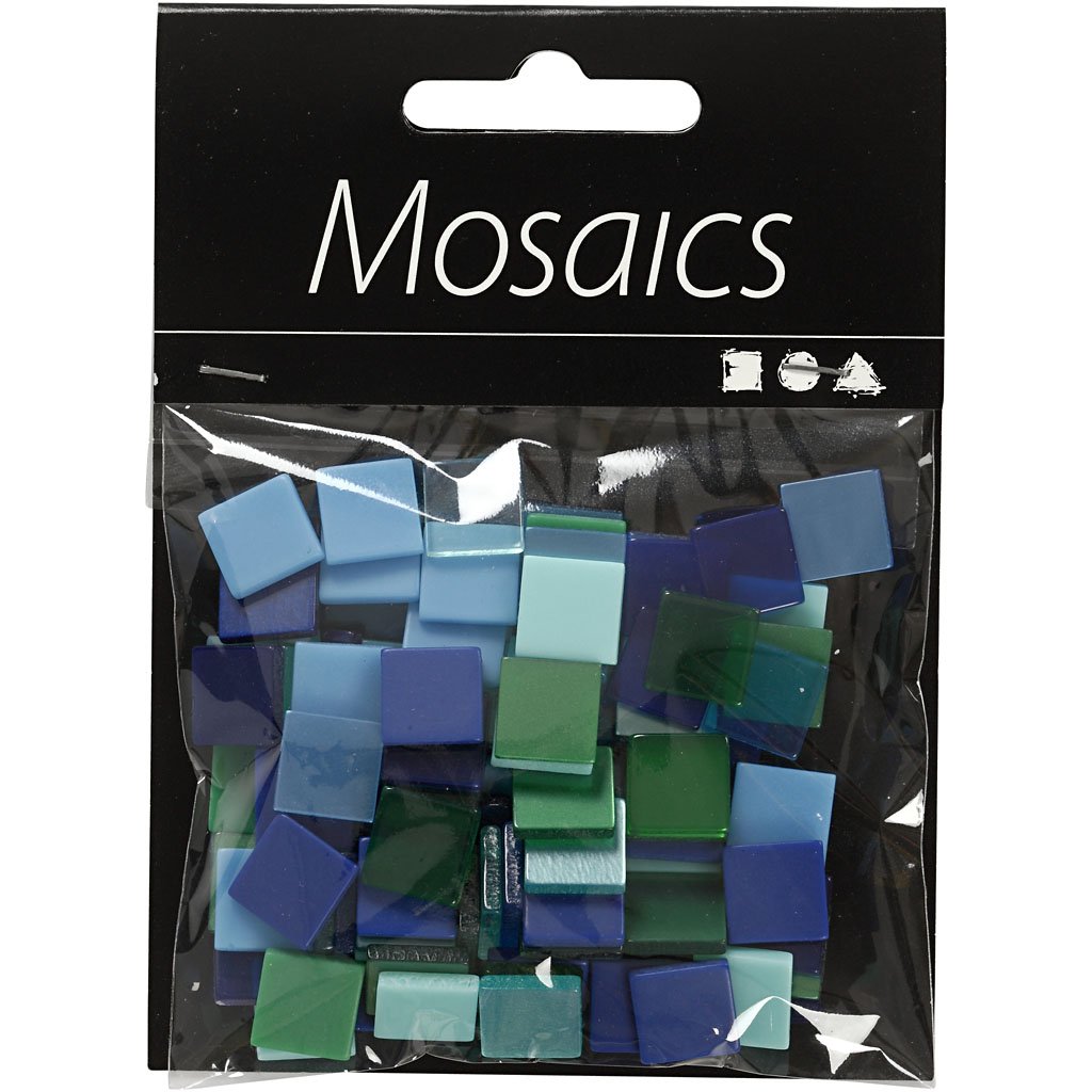 Mini-mosaik Gr??e 10x10 Mm St?rke: 2 Mm 25 G Harmonie In Blau-gr?n