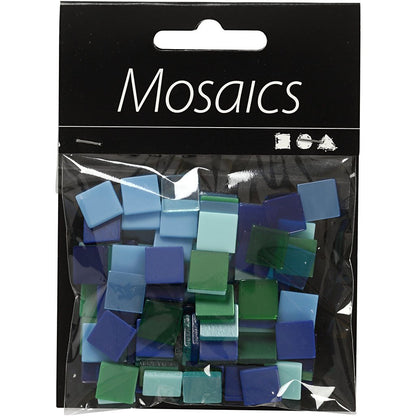 Mini-mosaik Gr??e 10x10 Mm St?rke: 2 Mm 25 G Harmonie In Blau-gr?n