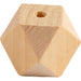 Diamond-shaped Bead, W: 20 mm, hole size 3 mm, pine, 6pcs