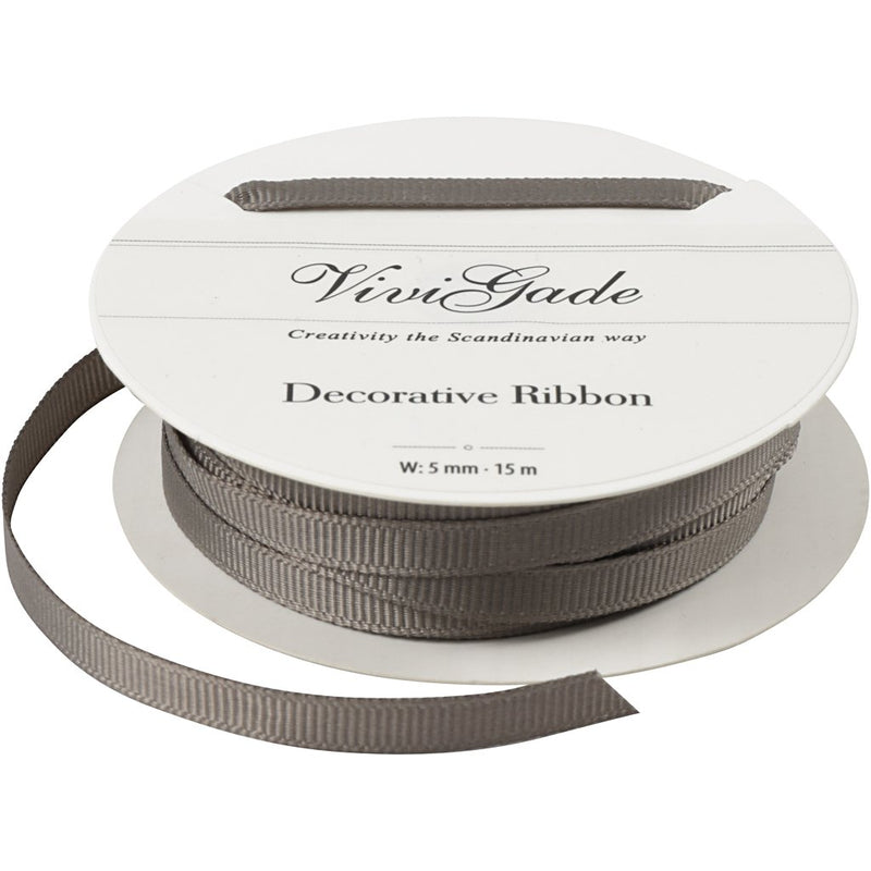 Zierband B 5 Mm 15 M Grau