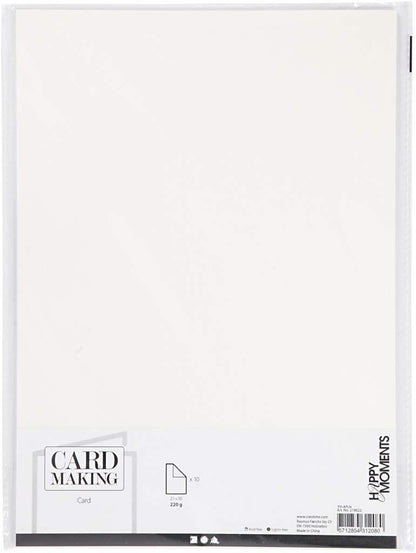Happy Moments Karton und Papier, einfarbig, Off-White, Einheitsgröße