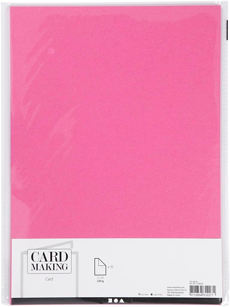 Creativ Unifarbene Karte und Papier, Rosa, Einheitsgröße