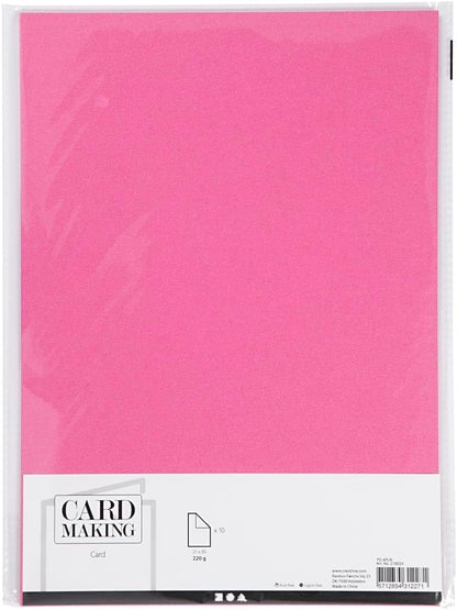 Creativ Unifarbene Karte und Papier, Rosa, Einheitsgröße