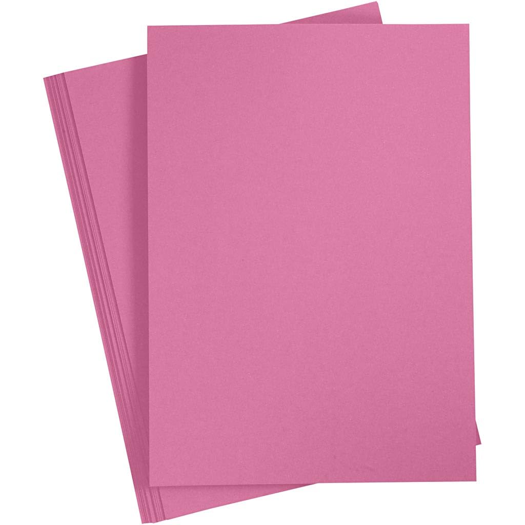 Creativ Unifarbene Karte und Papier, Rosa, Einheitsgröße