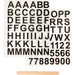 Creativ Aufkleber für Textildekoration, schwarz, One Size