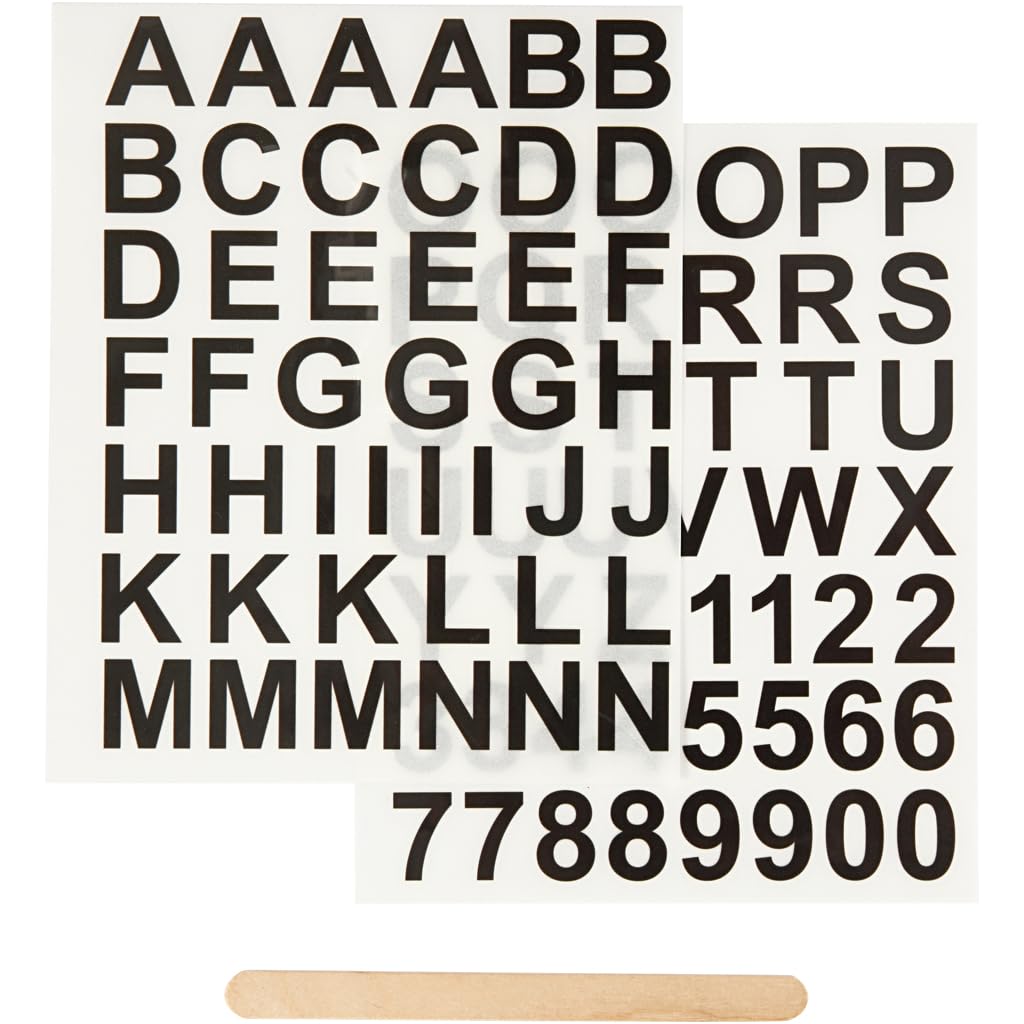Creativ Aufkleber für Textildekoration, schwarz, One Size