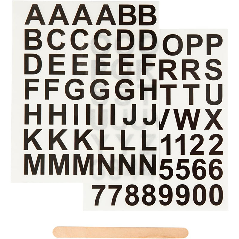Creativ Aufkleber für Textildekoration, schwarz, One Size