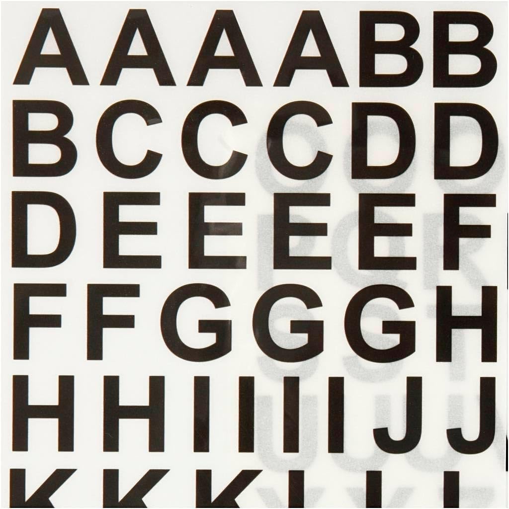 Creativ Aufkleber für Textildekoration, schwarz, One Size