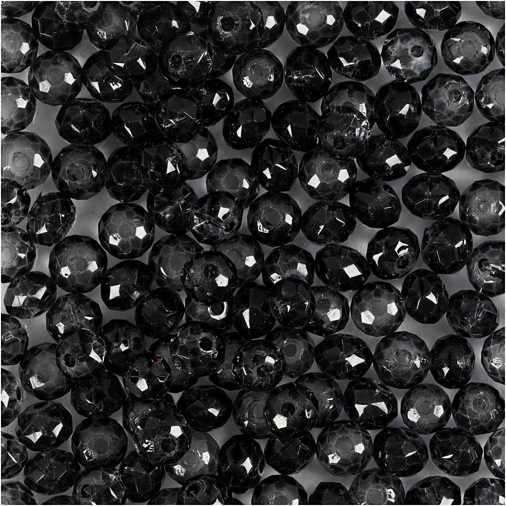 Creativ Glass Acrylic Beads, Grey, One Size