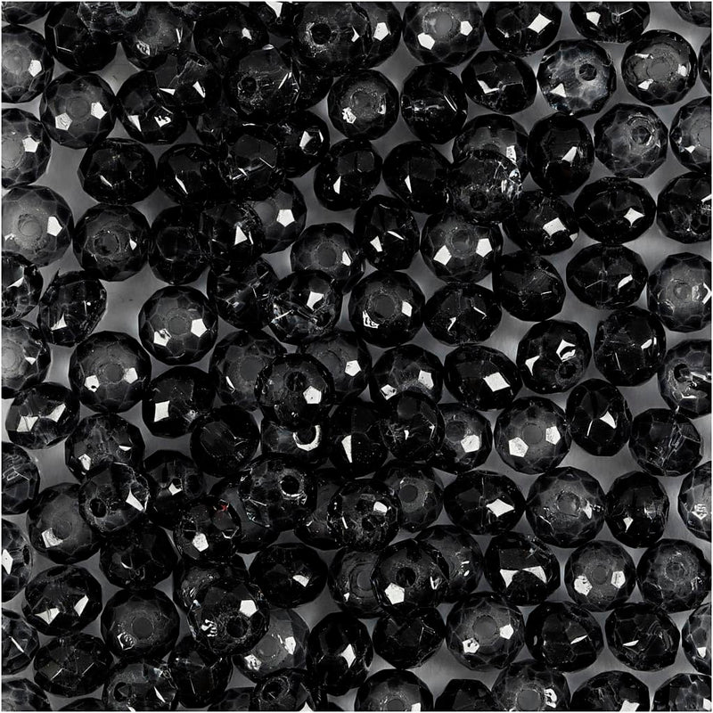 Creativ Glass Acrylic Beads, Grey, One Size