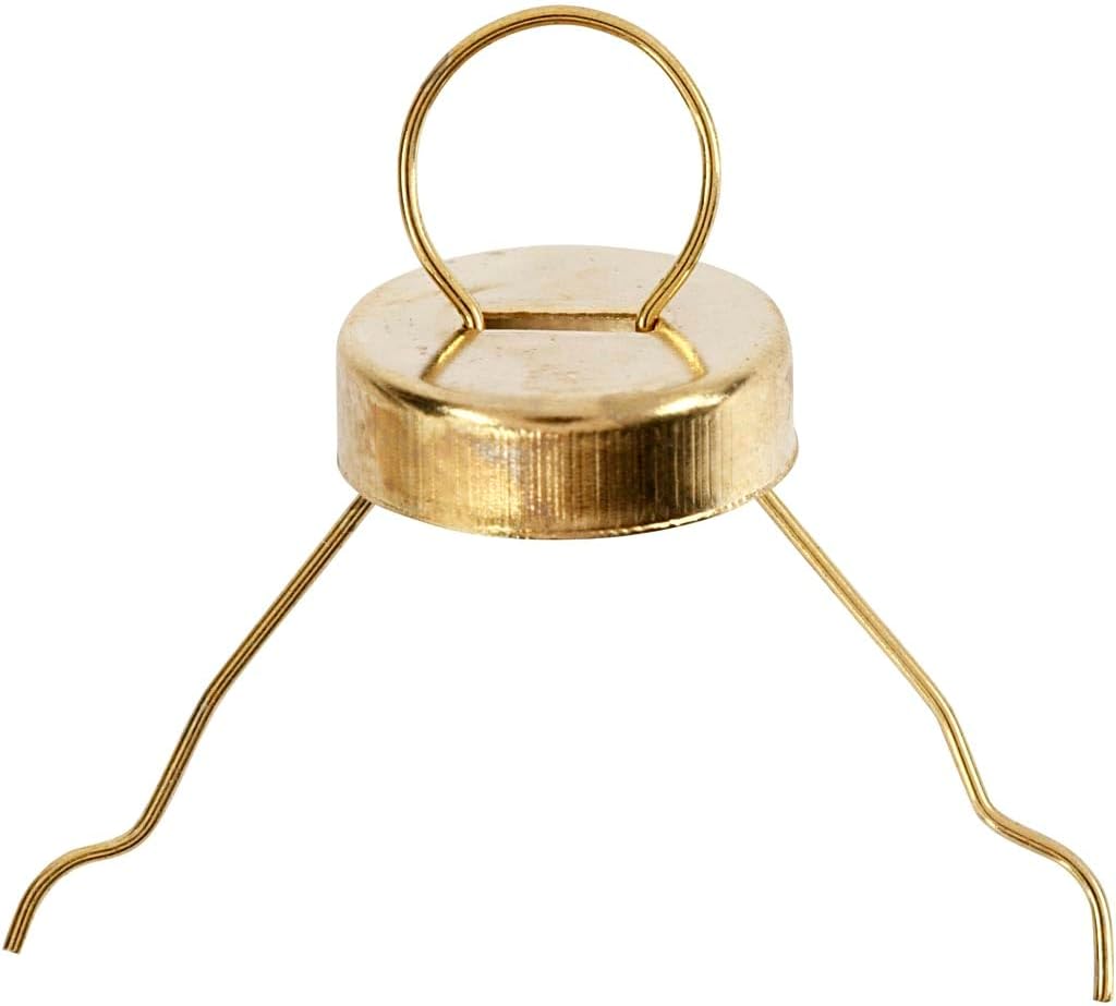 Christmas Bauble Hooks 13 mm Gold Pack of 25