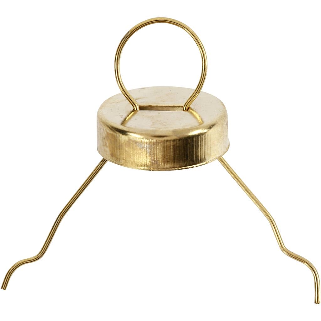Christmas Bauble Hooks 13 mm Gold Pack of 25
