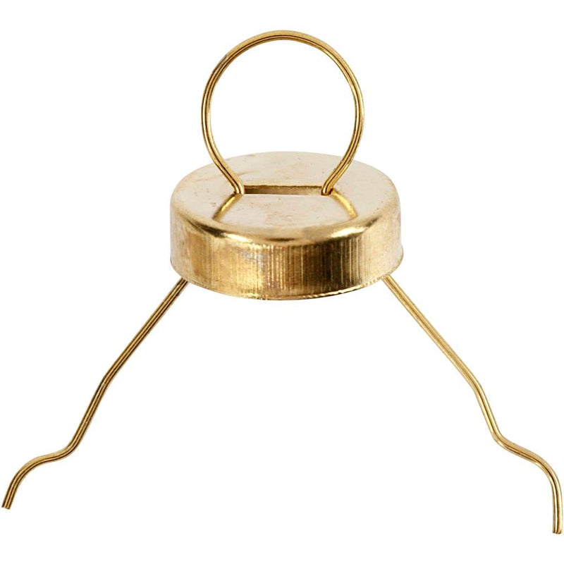 Christmas Bauble Hooks 13 mm Gold Pack of 25