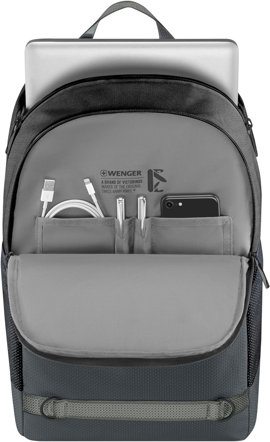 Wenger, Next 24, Tyon, 15.6" Laptop Backpack, Gravity Black, Gravity Black, ESTÁNDAR, Casual