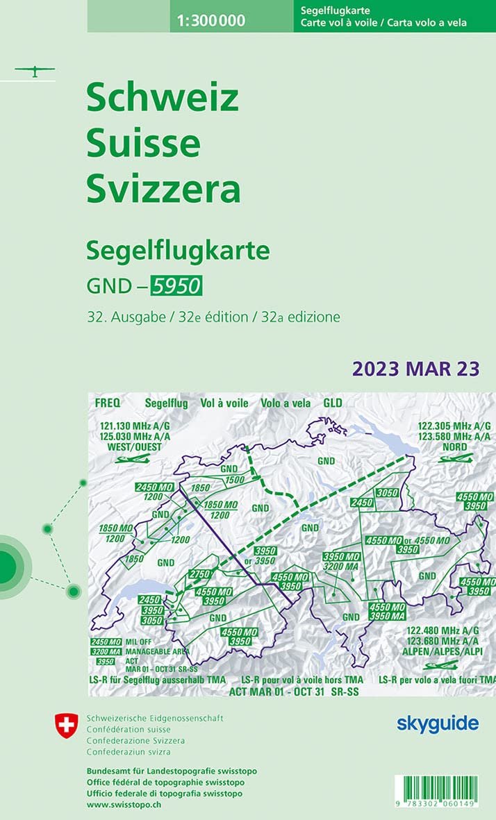 Switzerland - glider chart