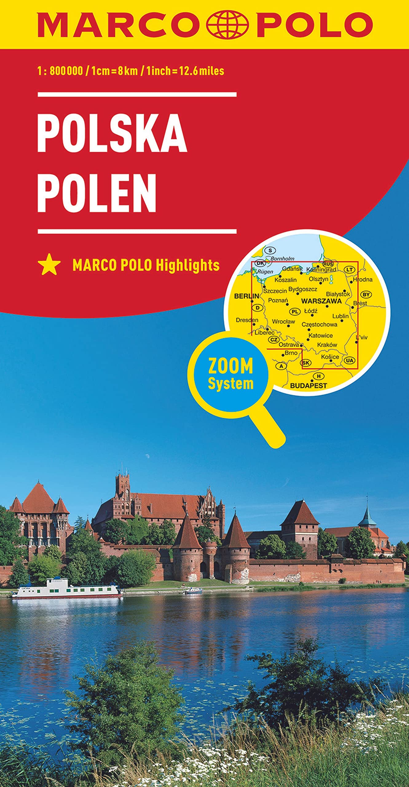 MARCO POLO Länderkarte Polen 1:800.000: Zoom System