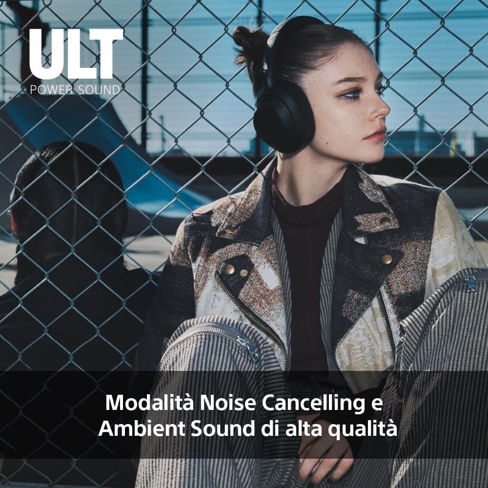 Sony ULT WEAR - Wireless Noise Cancelling Headphones with ULT POWER SOUND, Ultimate Deep Bass, Clear Call Quality, Up to 30hr Battery Life, Alexa & Google Assistant, IOS & Android