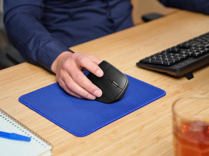 Trust Bayo+ Rechargeable Vertical Mouse Bluetooth + RF 2.4GHz, Ergonomic Mouse, Reduces Arm and Wrist Strain, 70% Recycled Plastics, Multidevice Wireless Mouse for Windows, PC, Laptop, Mac