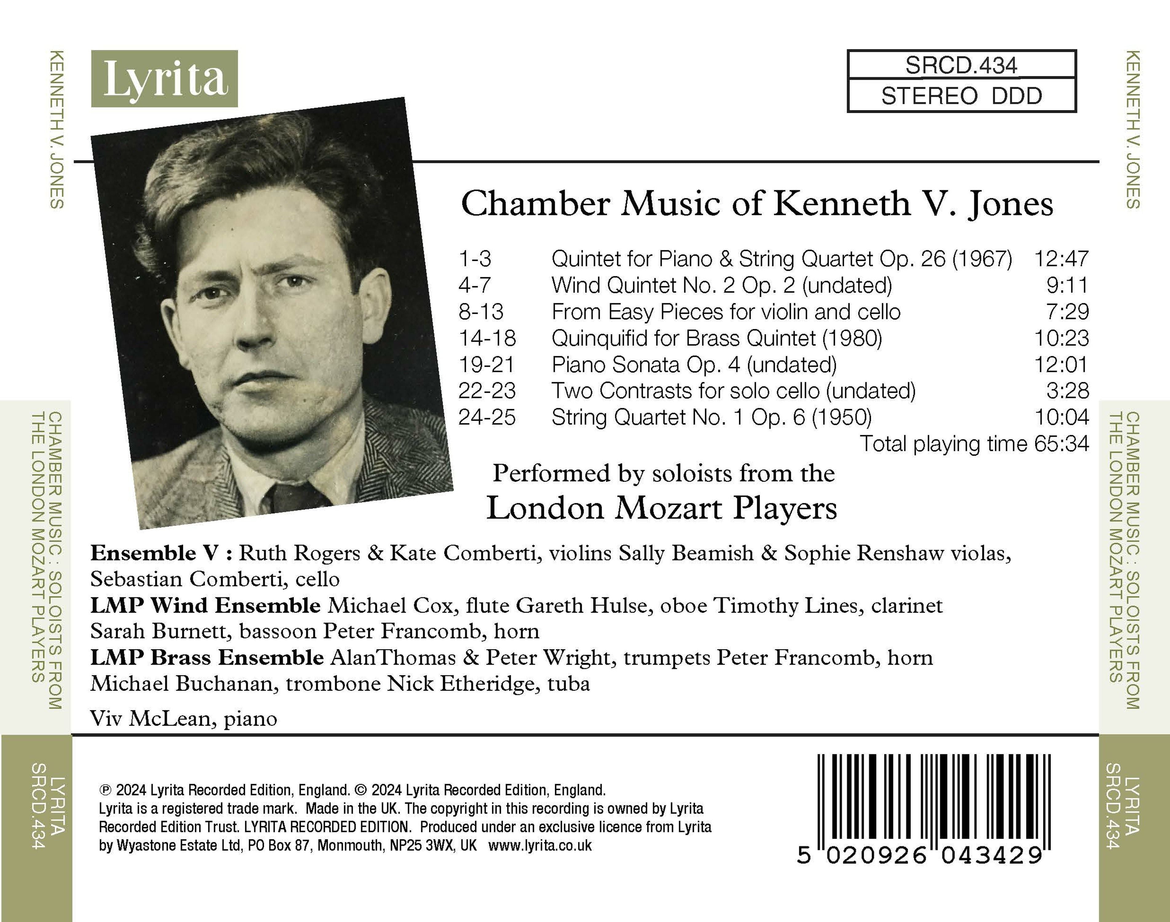 Chamber Music of Kenneth V. Jones