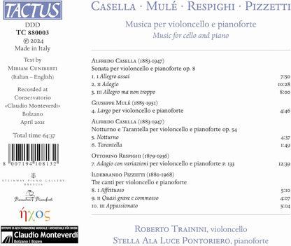 Casella/Mulé/Respighi/Pizzetti: Musica Per Violoncello...