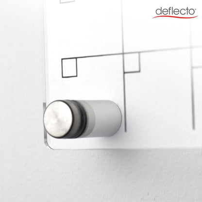 Deflecto A3 Wall Mounting System Acrylic Weekly/Monthly Planner 42cm x 29.7cm, ideal for Activities, Reminders, Homework, Meal Planning.